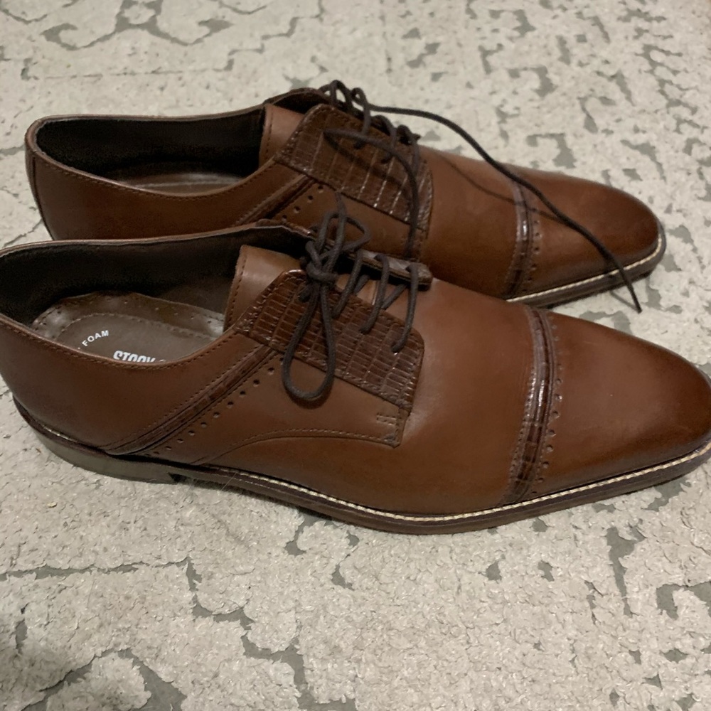 Stacy Adams brown leather shoes